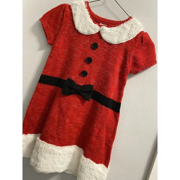 MRS SANTA CLAUS GIRLS DRESS SIZE 6- SMALL. PERFECT CONDITION.NO FLAWS.NO DEFECTS - Picture 5 of 9